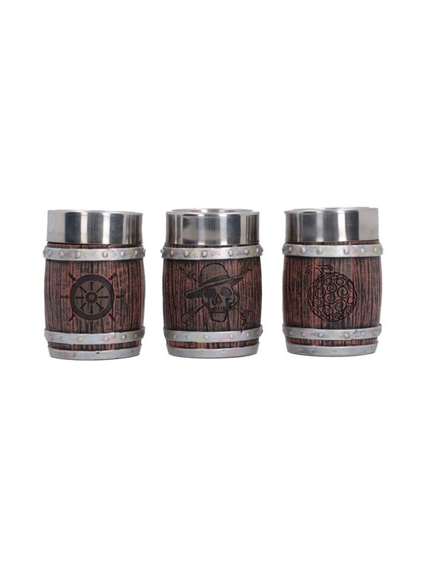 Nemesis Now - One Piece - Barrel Shot Glass Set (Gift Box - Set of 4) - Gaveæske