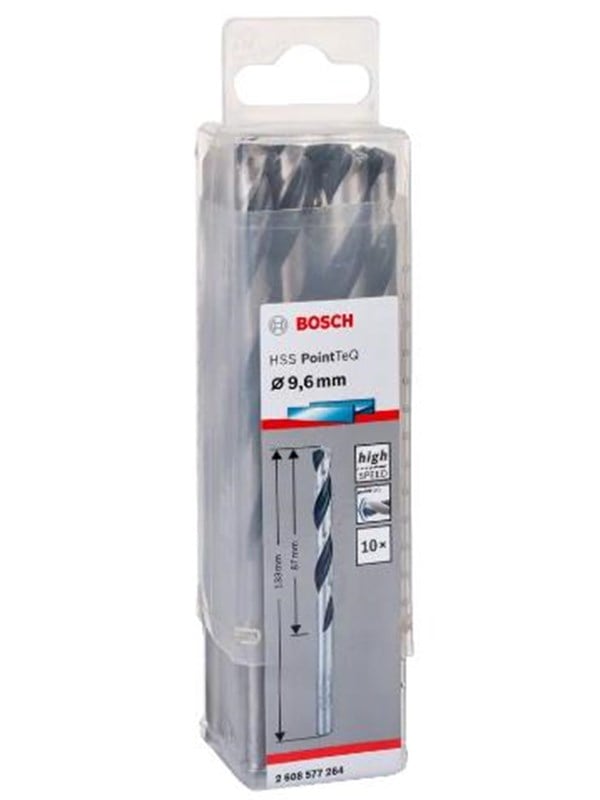 Bosch Metalbor Pointtec HSS-R 9,6mm 10stk - 2608577264