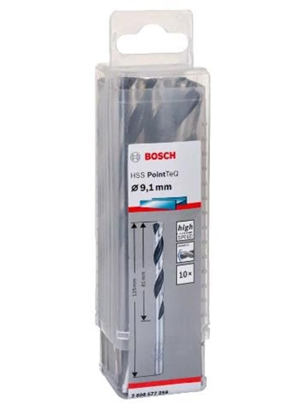 Bosch Metalbor Pointtec HSS-R 9,1mm 10stk - 2608577259
