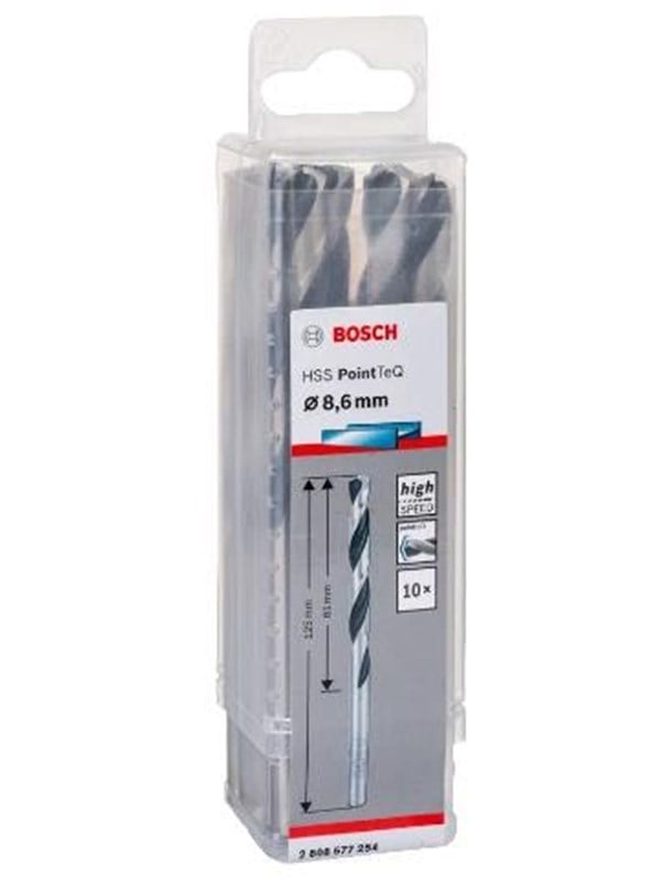 Bosch Metalbor Pointtec HSS-R 8,6mm 10stk - 2608577254