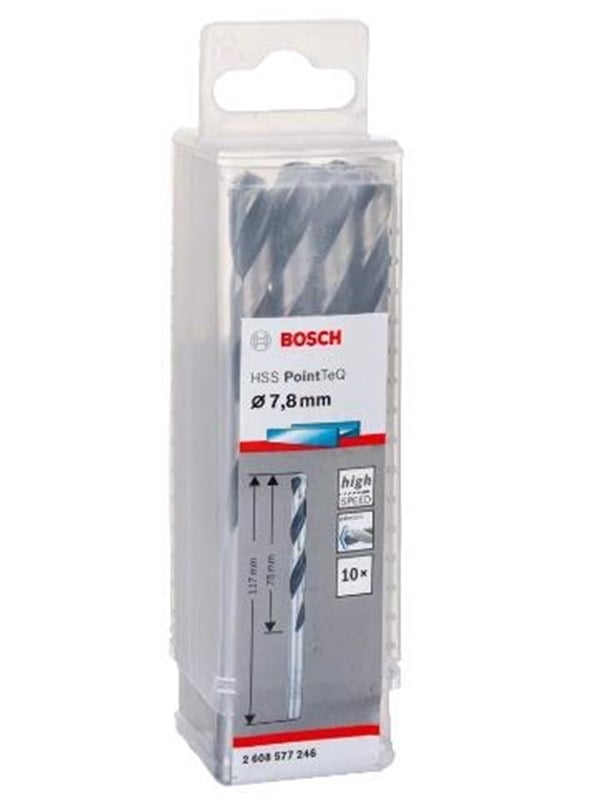 Bosch Metalbor Pointtec HSS-R 7,8mm 10stk - 2608577246