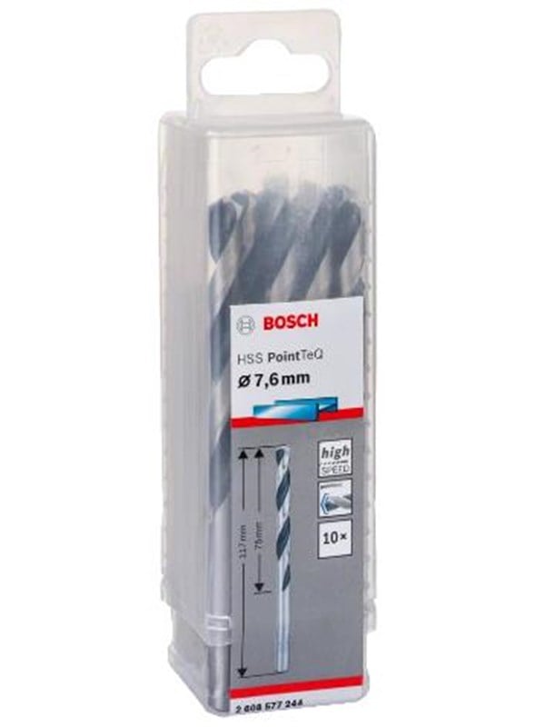 Bosch Metalbor Pointtec HSS-R 7,6mm 10stk - 2608577244