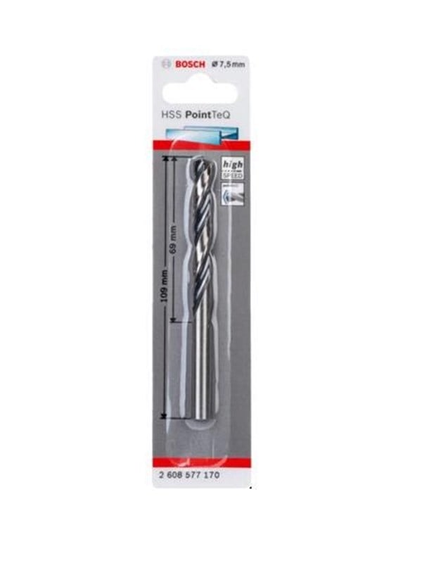 Bosch Accessories Bosch Power Tools 2608577170 Metal-spiralbor 7.5 mm Cylinderskaft 1 stk