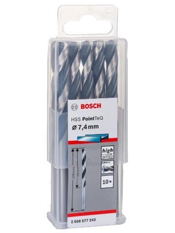 Bosch Metalbor Pointtec HSS-R 7,4mm 10stk - 2608577242