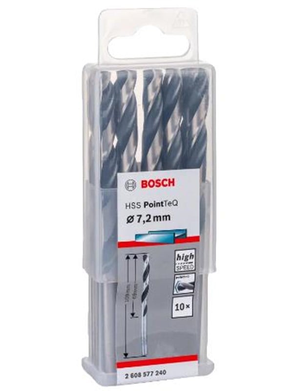 Bosch Metalbor Pointtec HSS-R 7,2mm 10stk - 2608577240