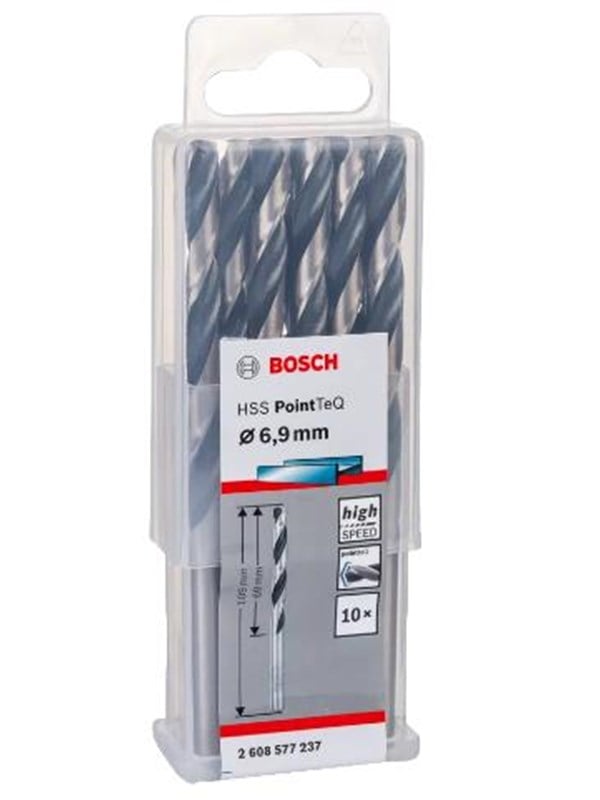 Bosch Metalbor Pointtec HSS-R 6,9mm 10stk - 2608577237