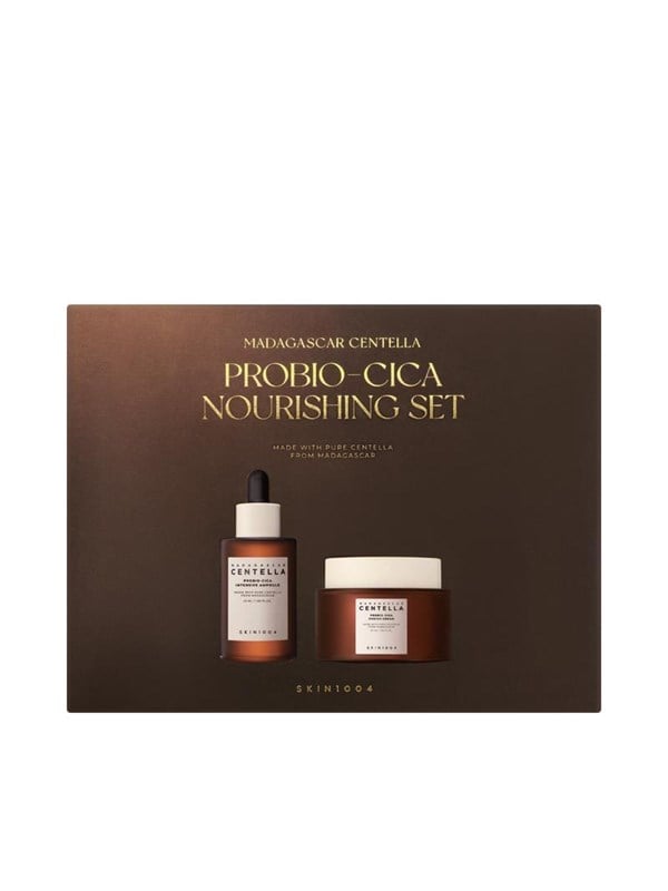 SKIN1004 Madagascar Centella Set : Probio-Cica, Soothing & Calming, Daily, Cream, For Face, 50 ml + Probio-Cica, Hydrating & Soothing, Ampoules Treatment Serum, Dullness, For Face, For Women, 30 ml For Women