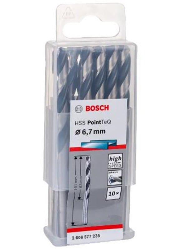 Bosch Metalbor Pointtec HSS-R 6,7mm 10stk - 2608577235