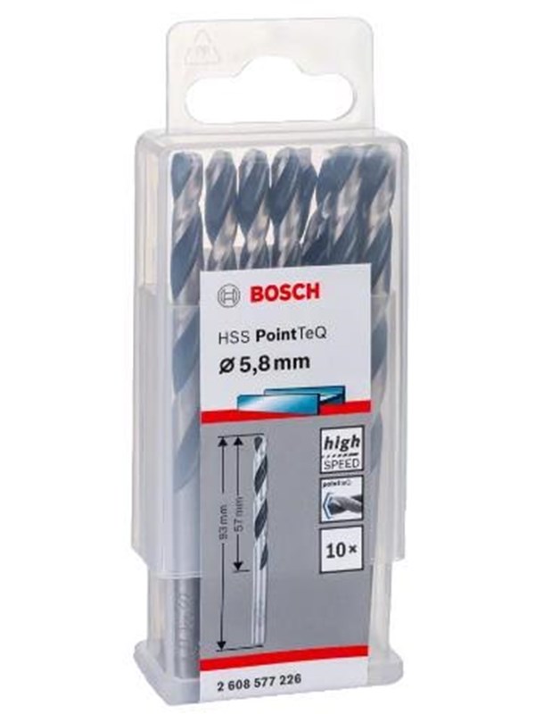 Bosch Metalbor Pointtec HSS-R 5,8mm 10stk - 2608577226