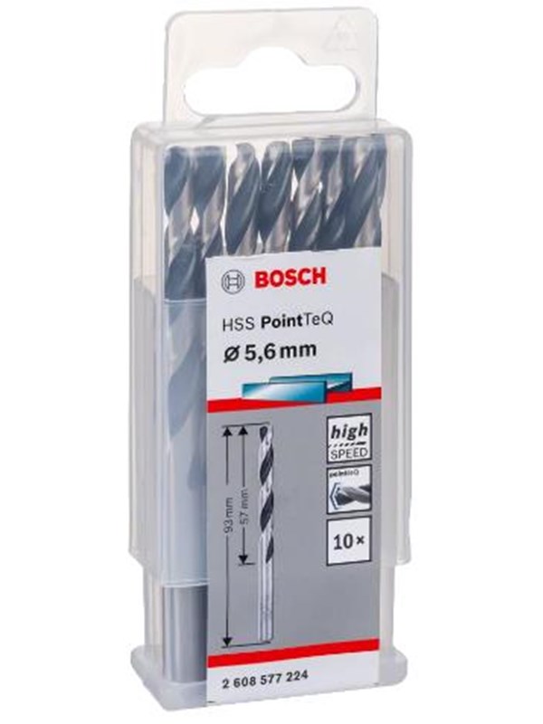 Bosch Metalbor Pointtec HSS-R 5,6mm 10stk - 2608577224