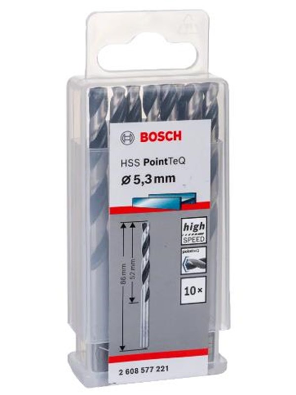 Bosch Metalbor Pointtec HSS-R 5,3mm 10stk - 2608577221
