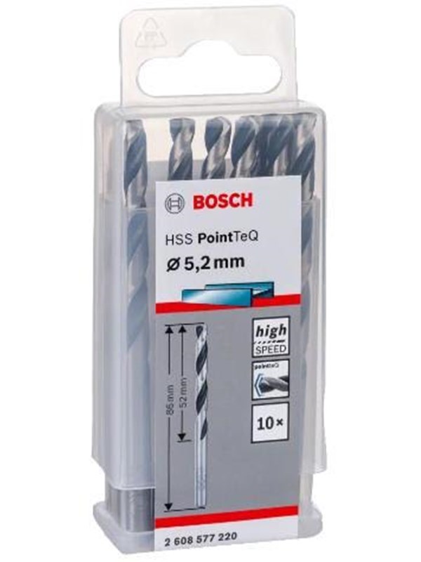 Bosch Metalbor Pointtec HSS-R 5,2mm 10stk - 2608577220