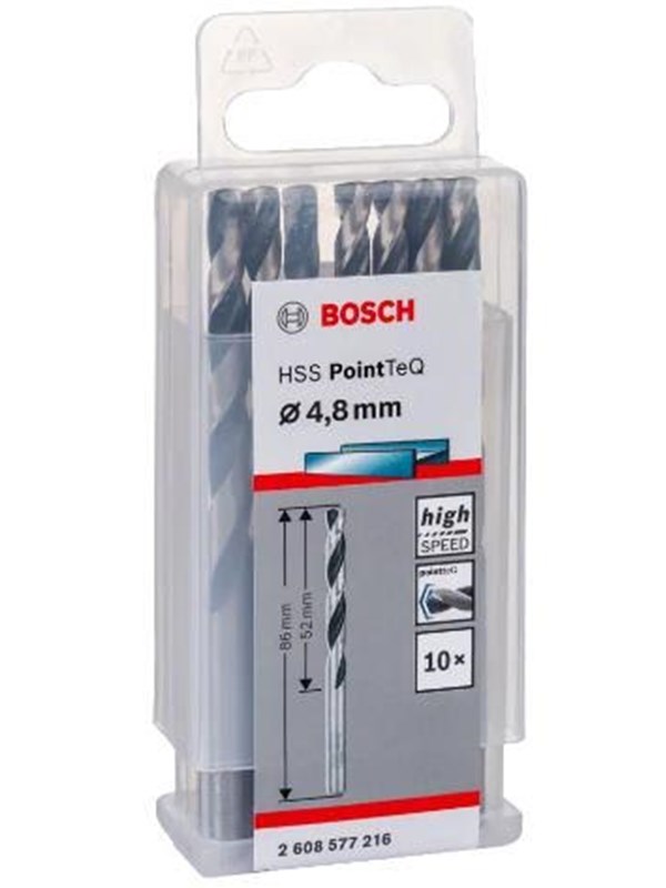 Bosch Metalbor Pointtec HSS-R 4,8mm 10stk - 2608577216