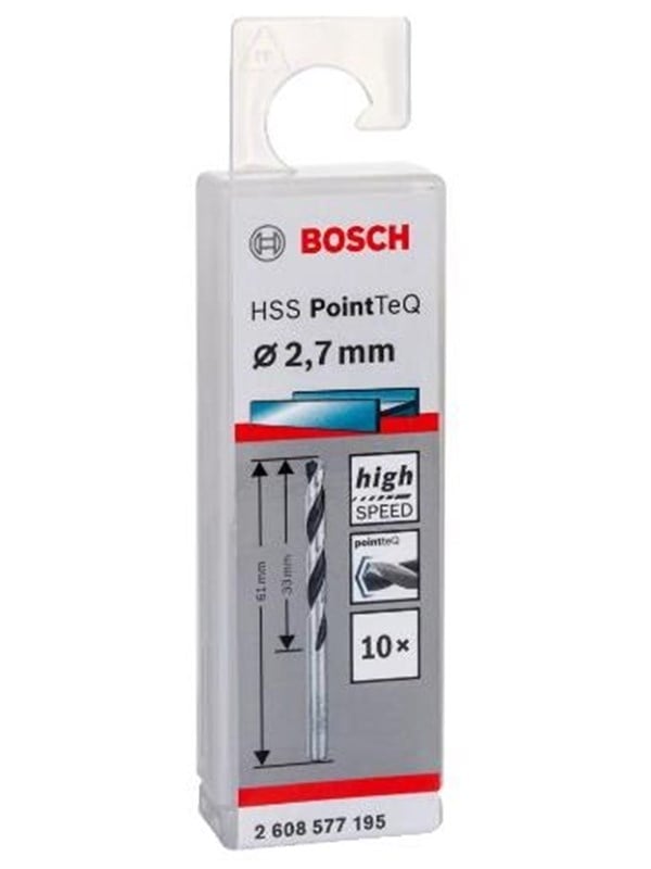 Bosch Metalbor Pointtec HSS-R 2,7mm 10stk - 2608577195