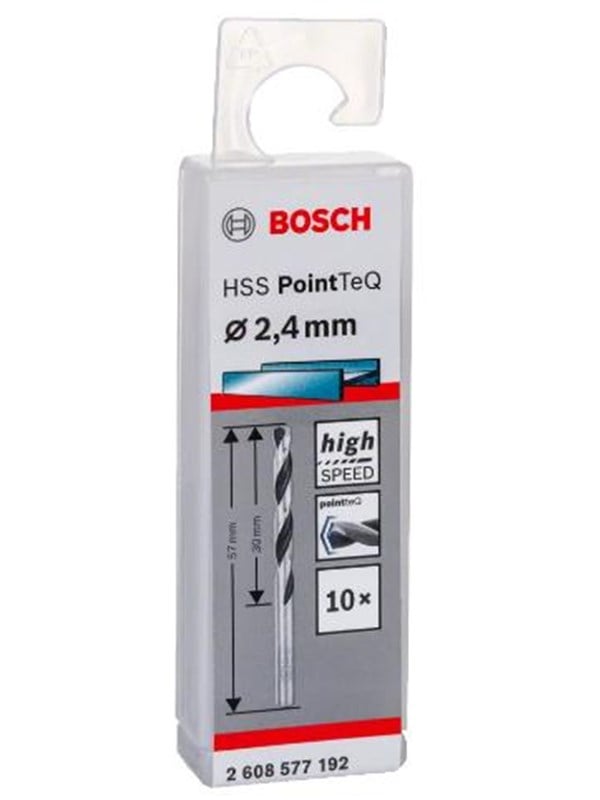 Bosch Metalbor Pointtec HSS-R 2,4mm 10stk - 2608577192