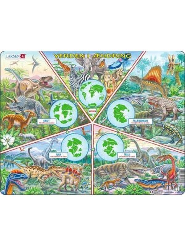 Larsen Puzzles "Changing World" Jigsaw Puzzle - 100 pieces Maxi (36.5 x 28.5 cm) 2D Puslespil