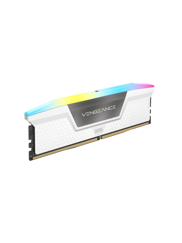 Corsair Vengeance RGB DDR5-600 - 16GB - CL38 - Single Channel (1 pcs) - AMD EXPO & Intel XMP - Hvid med RGB