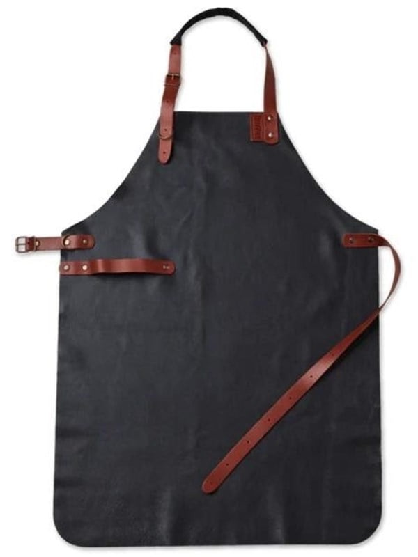 Delivita Leather Apron Brown