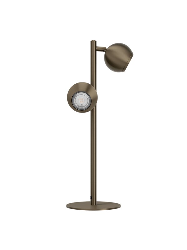 EGLO BIMEDA 1 BORDLAMPE H450 2L GU10 M/AFBR. MØRK BRONZE