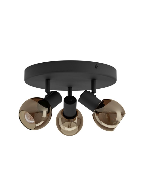 EGLO CASTELLAZO RONDEL Ø:250 3L E14 SORT/KOBBER