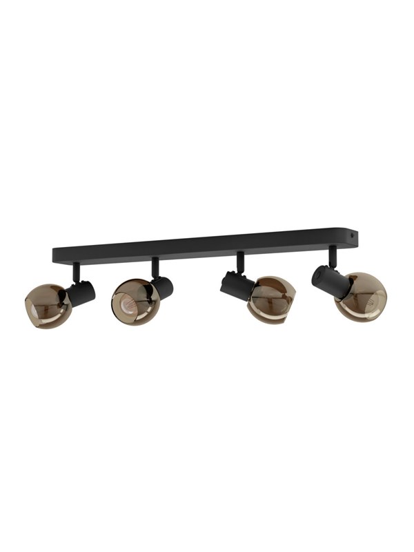EGLO CASTELLAZO SPOTSKINNE L580 4L E14 SORT/KOBBER
