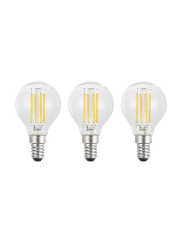 EGLO LED pære E14 P45 KLAR 2700K 470LM 3 STK E14