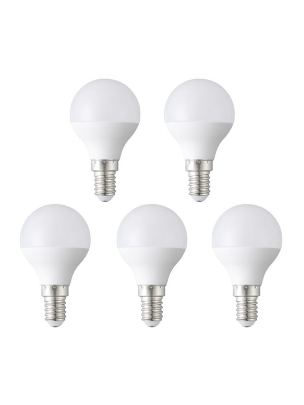EGLO LED pære E14 P45 OPAL 2700K 470LM 5 STK E14