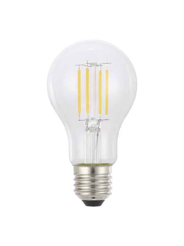 EGLO LED pære E27 A60 KLAR 2700K 470LM 2 STK E27
