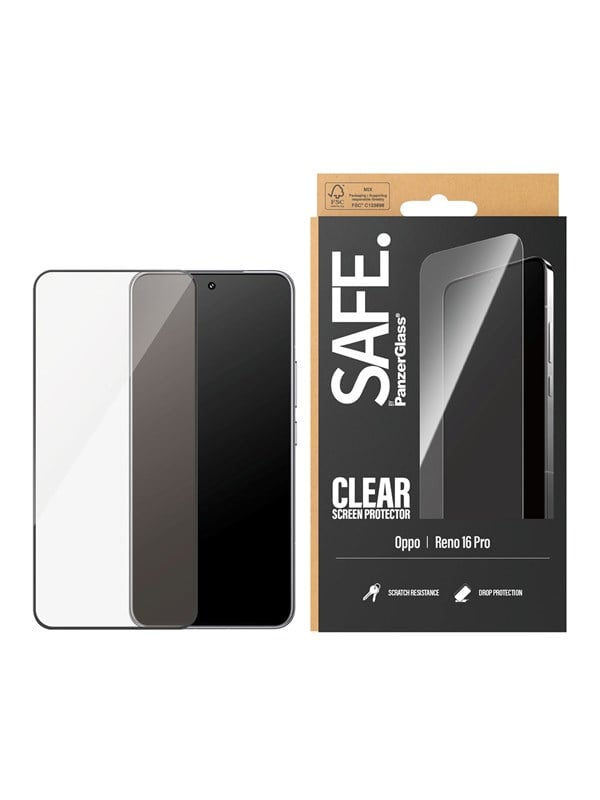 SAFE by PanzerGlass Screen Protector oppo Reno 16 Pro | Ultra-Wide Fit