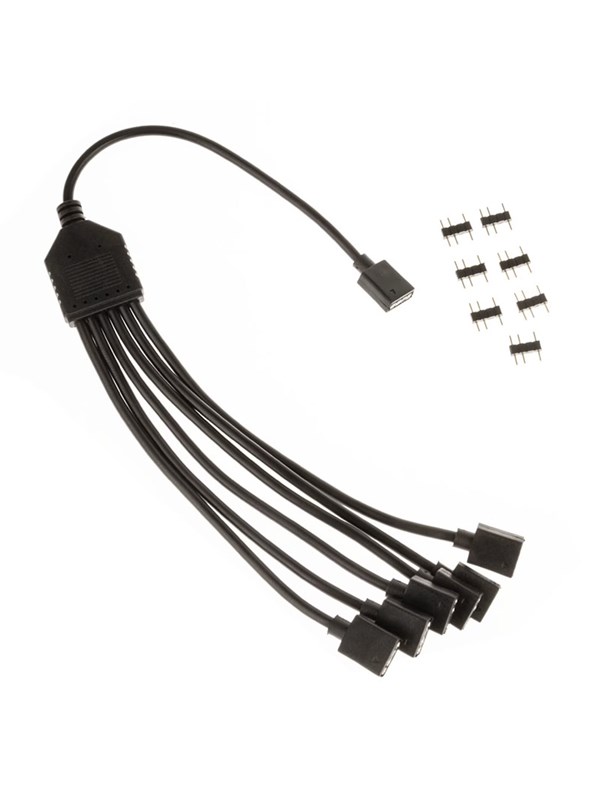 Kolink ARGB 1-6 Splitter Cable - 30cm Kabinet Tilbehør - GEEKD.dk