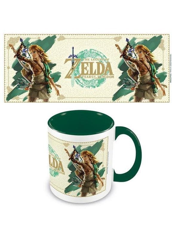 Pyramid - The Legend Of Zelda: Tears Of The Kingdom (Link Unleashed) 11oz/315ml Coloured Inner and Handle Ceramic Mug - Krus