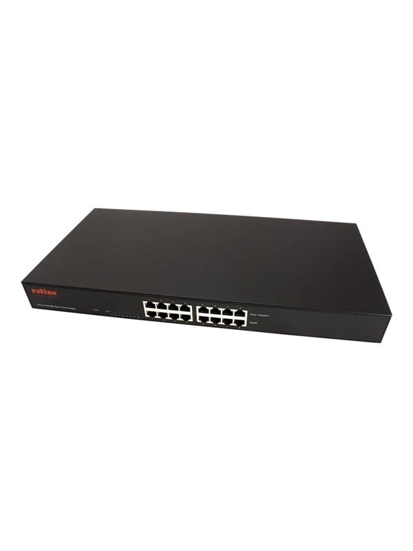 PoE mid-span injektor ROLINE 19" Fast Ethernet - 8 porte