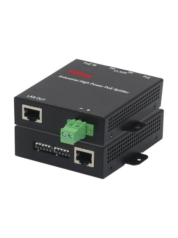 Roline - PoE splitter - 128 Watt Strømforsyning - 120 Watt - 80 Plus