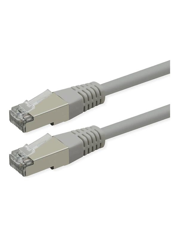 Patchkabel ROLINE Cat.6 Class E PoE S/FTP PiMF - grå 1 m
