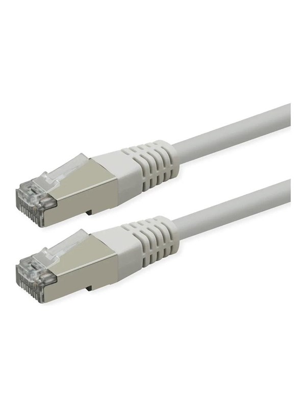 Patchkabel ROLINE Cat.6 Class E PoE S/FTP PiMF - hvid 7 m