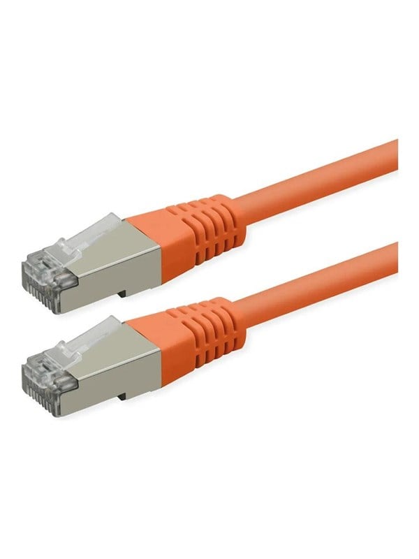 Patchkabel ROLINE Cat.6 Class E PoE S/FTP PiMF - orange, 7 m