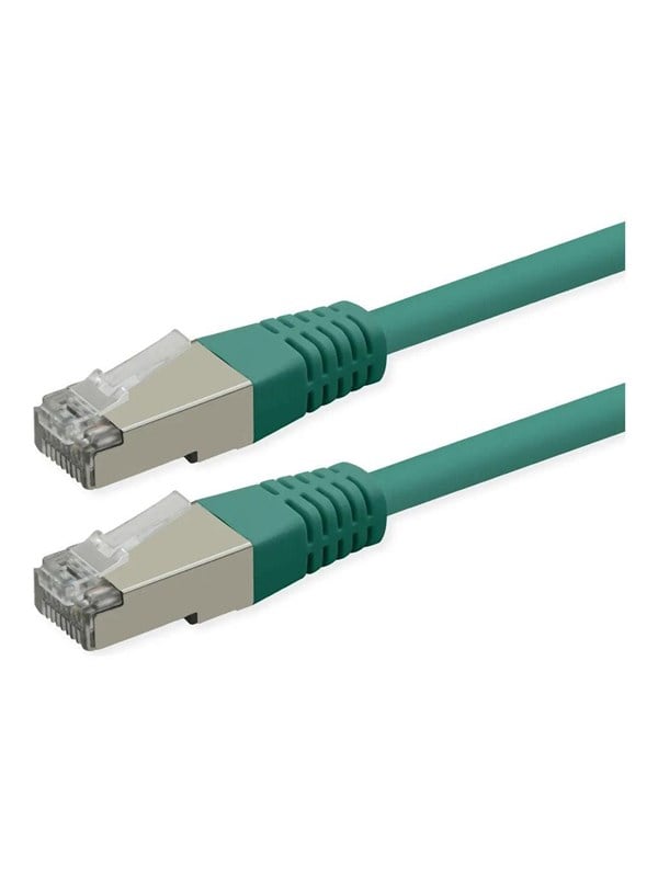 Patchkabel ROLINE Cat.6 Class E PoE S/FTP PiMF - grøn 20 m