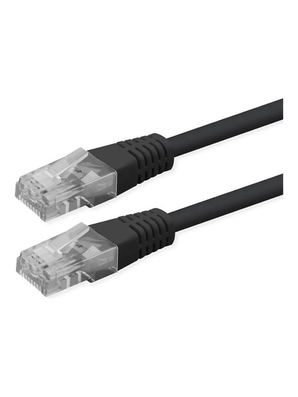Roline patch cable - 50 cm - black pantone 3C - Sort