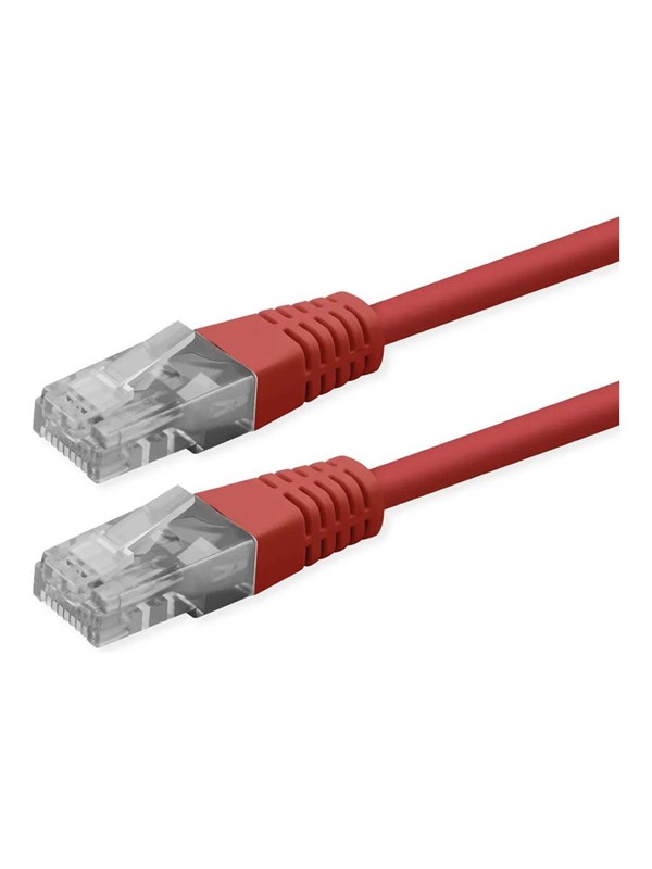 Roline patch cable - 1 m - red pantone 199C - Rød