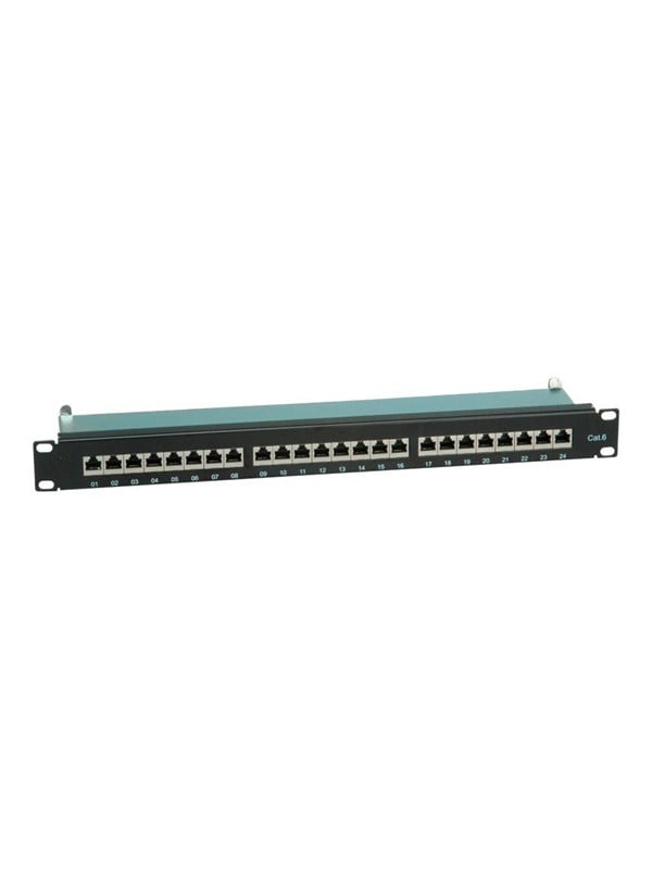 Patchpanel VALUE Kat.6 Class E 19" 24 porte - sort