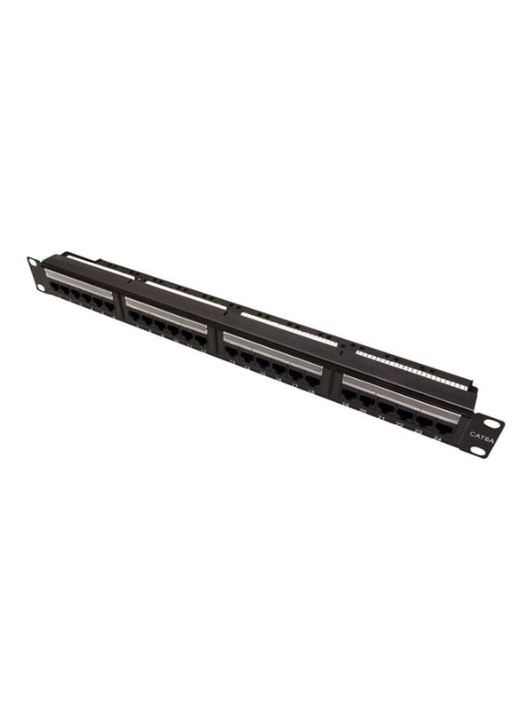 Patchpanel VALUE Kat.6A Class EA 19" 24 porte - sort