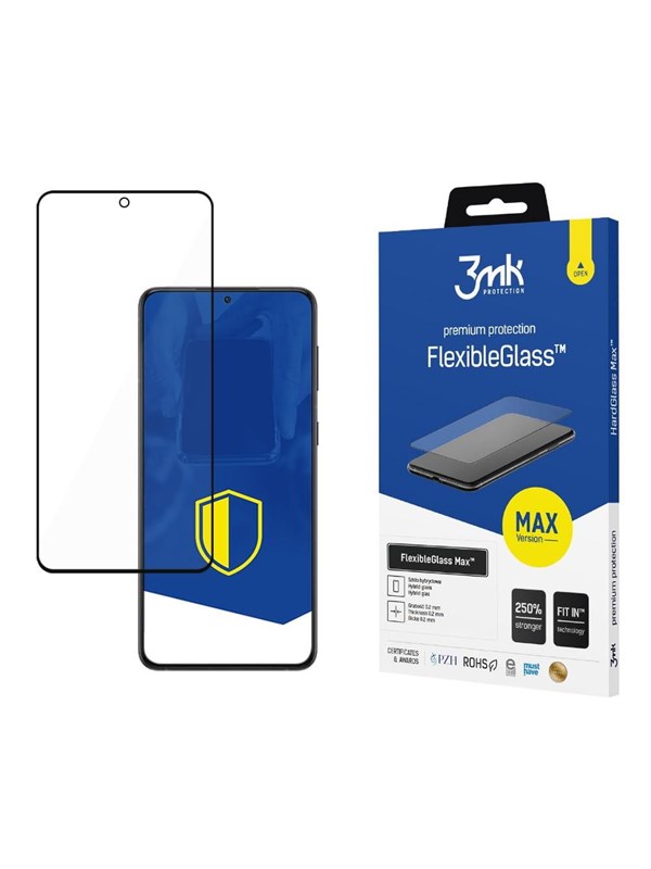 3mk FlexibleGlass Max Black Hybrid Glass - Samsung Galaxy S22+ 5G