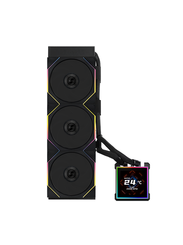 Lian Li HydroShift II LCD-S 360TL Flex Black - CPU Vandkøling - Max 33 dBA