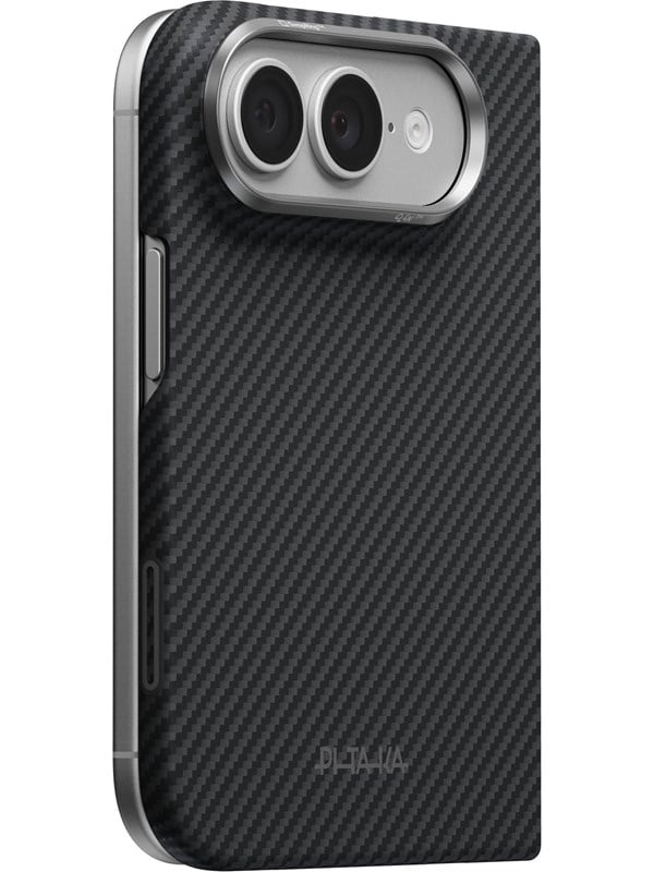 PITAKA Edge Case Back Cover - Black/Grey Twill - iPhone Duo