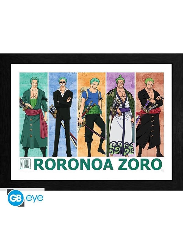 GB Eye - One Piece - Pirate Hunter Zoro - Framed Print - Billede