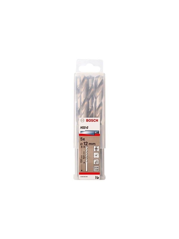 Bosch Metalbor HSS-G S 12,0x151mm 5 Stk - 2608595081