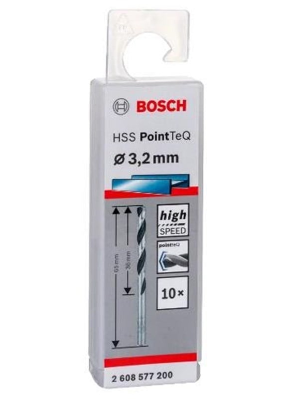 Bosch Metalbor Pointtec HSS-R 3,2mm 10stk - 2608577200
