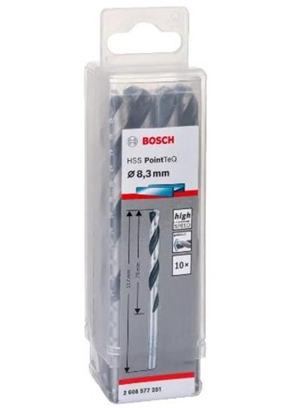 Bosch Metalbor Pointtec HSS-R 8,3mm 10stk - 2608577251