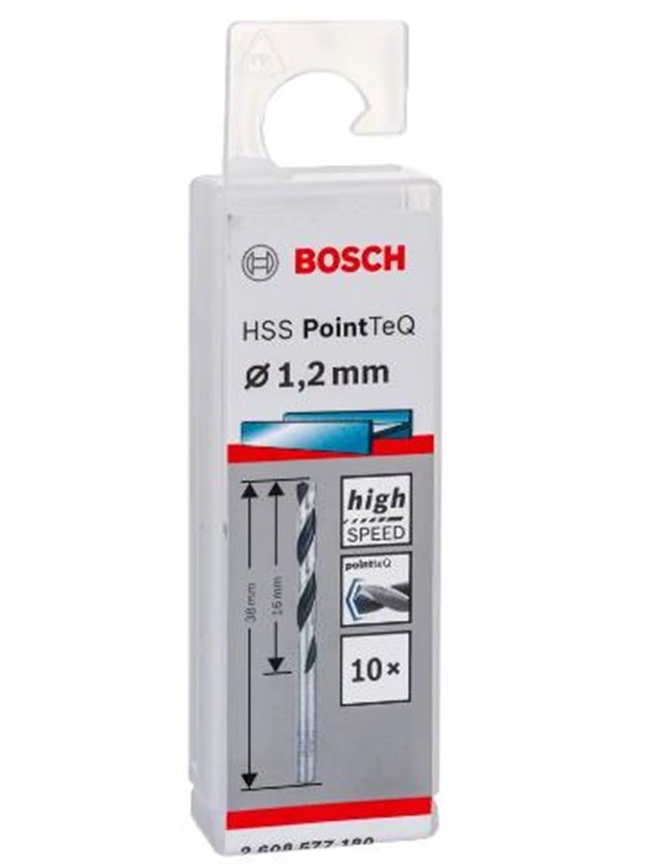 Bosch Metalbor Pointtec HSS-R 1,2mm 10stk - 2608577180