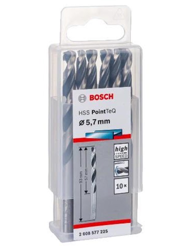 Bosch Metalbor Pointtec HSS-R 5,7mm 10stk - 2608577225